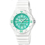 CASIO COLLECTION Mod. LADY DIVER - GREEN wristwatch featuring a water-resistant resin case, quartz movement, and green dial.