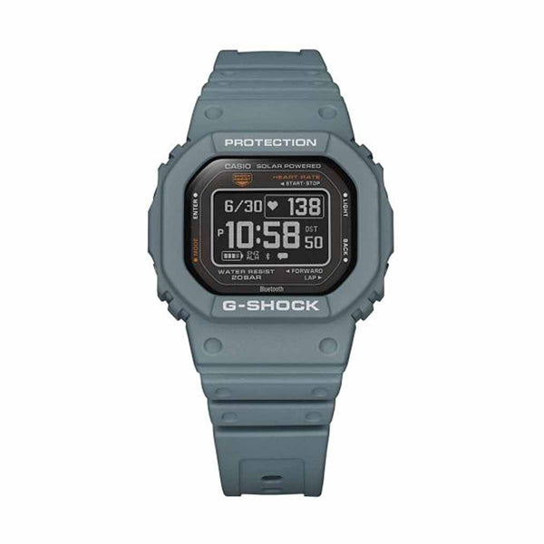 CASIO G-SHOCK Mod. G-SQUAD THE ORIGIN Gray - HEART RATE SERIE wristwatch, 20 ATM water resistant, resin case and strap.