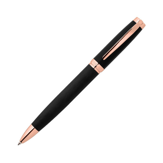CERRUTI WRITING FASHION ACCESSORIES Mod. NSY1454E - Black and Rose Gold Luxury Pen
