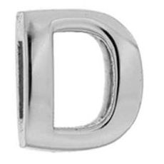 CHARMS RUE DES MILLE MOD. XB-D silver charm shaped like the letter D