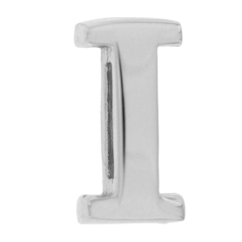 Silver letter 'I' charm, CHARMS RUE DES MILLE MOD. XB-I, elegant jewelry piece.