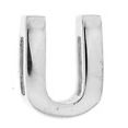 Silver charm letter U from CHARMS RUE DES MILLE MOD. XB-U collection