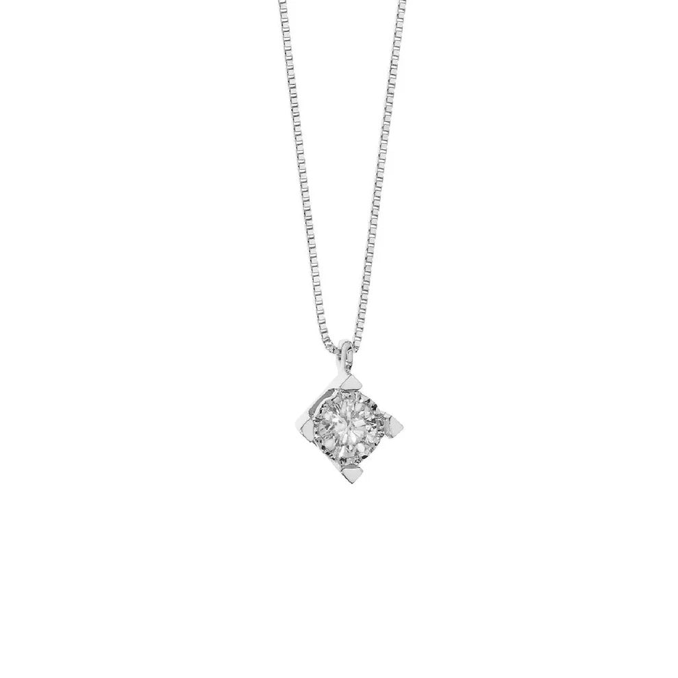 Elegant COLLANE COMETE MOD. GLB1537 necklace with featured diamond pendant