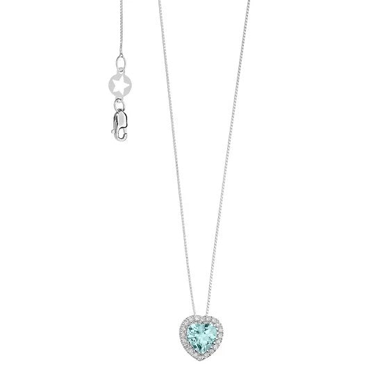 Elegant COLLANE COMETE MOD. GLQ289 necklace with heart-shaped pendant and silver chain, perfect for fashion jewelry lovers.