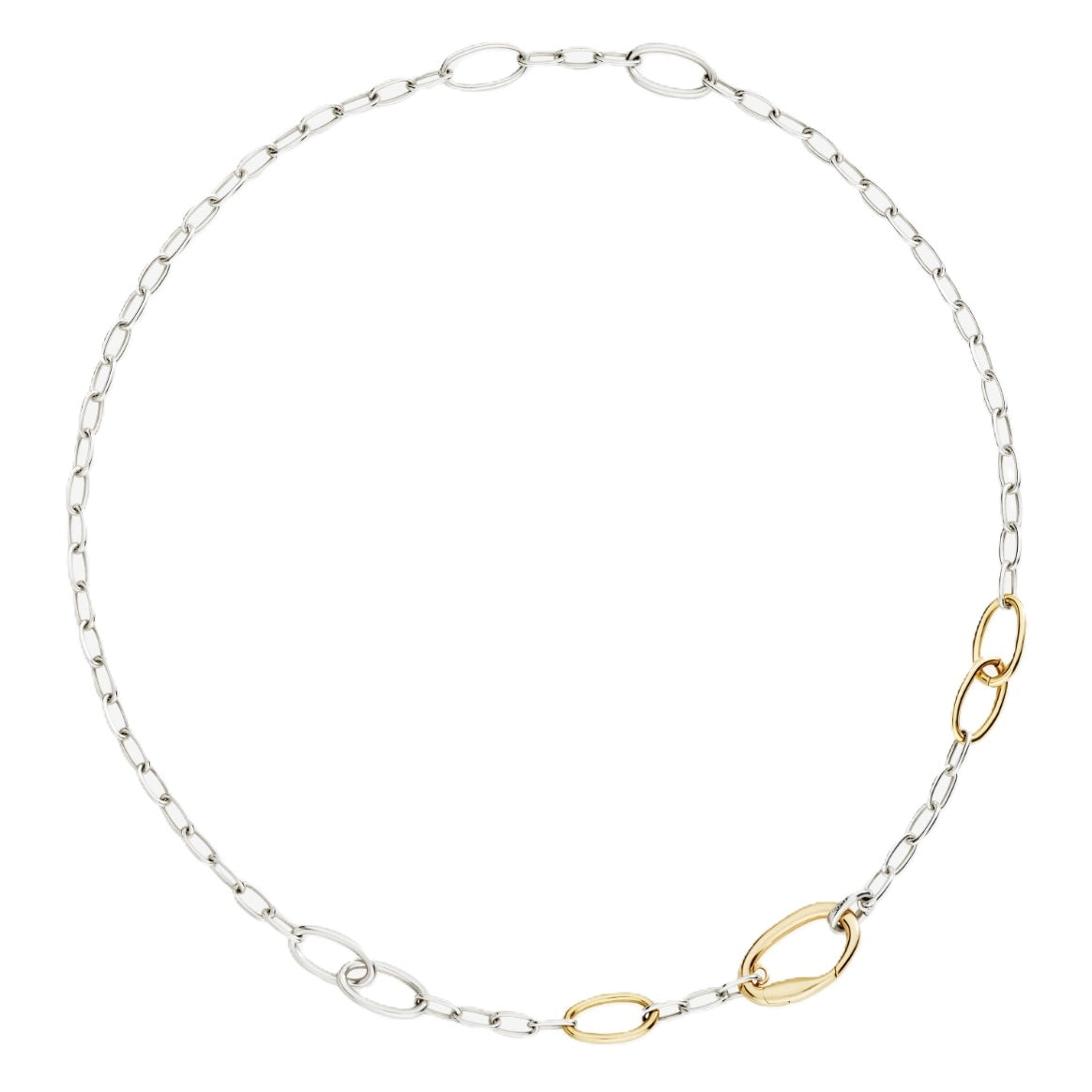 COLLANE DODO MOD. DCC5005ESSEN00YAG50 stylish chain necklace with mixed metal links