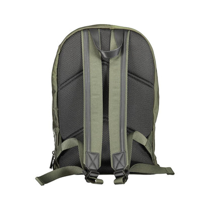 Back view of Calvin Klein Green Polyester Backpack with adjustable straps and padded mesh design