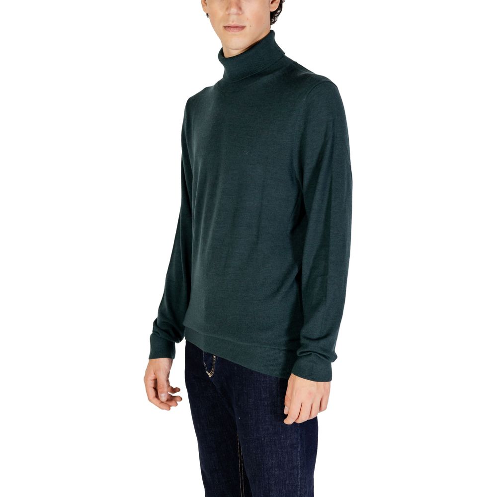 Calvin Klein Green Wool Turtleneck