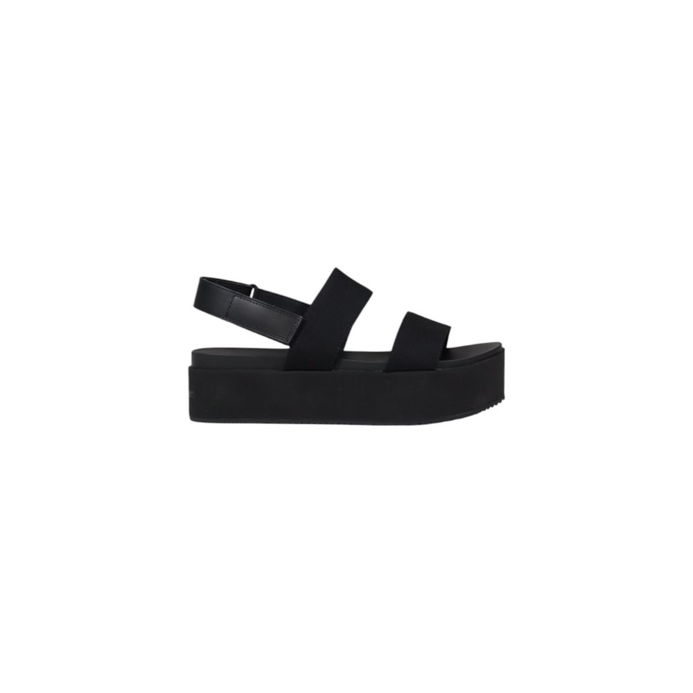 Calvin Klein Jeans Black Organic Cotton Platform Sandals