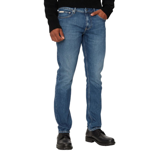 Calvin Klein Jeans Blue Cotton Skinny Jeans