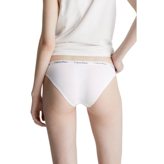Person wearing Calvin Klein Underwear White Cotton Panty showcasing comfortable fit and style, ideal for everyday wear.