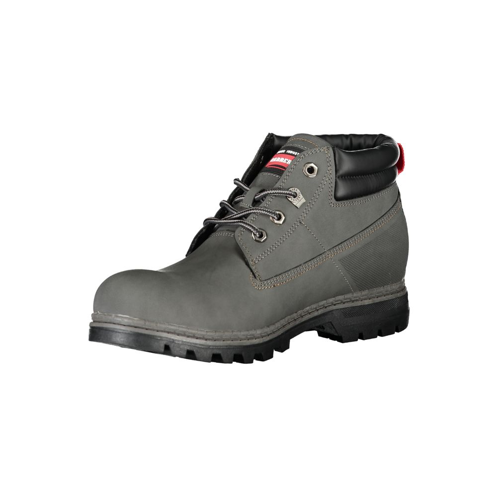 Carrera Gray Polyester Mens Boot 1728,67403481248,Boots - Shoes,Carrera,EU41/US8,EU42/US9,EU43/US10,EU44/US11,EU45/US12,Gray,Lace-Up Boots - Boots - Shoes,Men,New with tags,Shoes