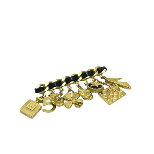 Chanel Gold Gold Broch 1728,67400106144,Accessories,Broches - Jewellery - Accessories,Chanel,Gold,Jewellery - Accessories,Preloved,Women