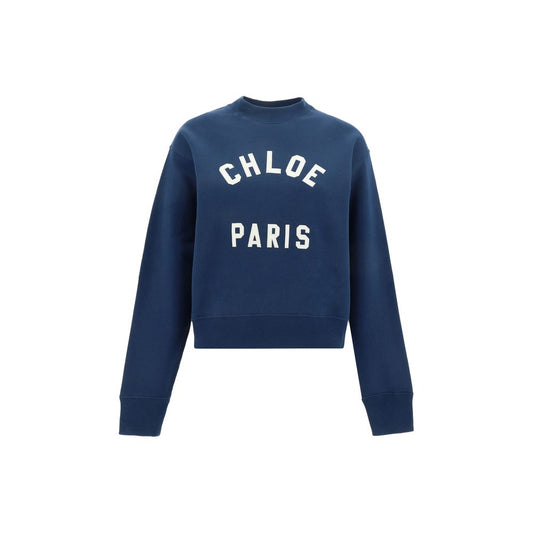 Chloé Blue Cotton Sweatshirt