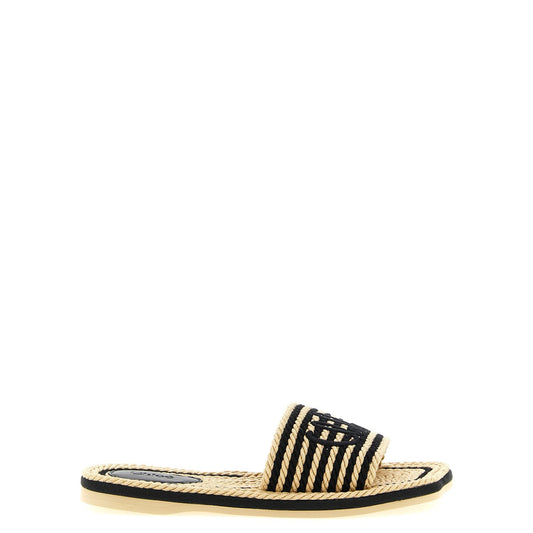 Chloé Multicolor Cotton Slides