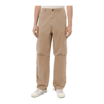 Comme Des Fuckdown Beige Cotton Men Cargo Trouser