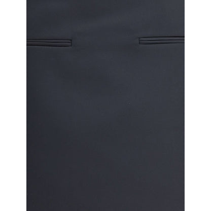 Courrèges Black Polyester Mini Skirt with welt pockets and zip closure for AW25 season