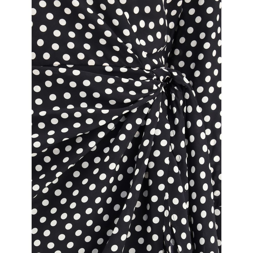 Crida Milano Black Silk Cocktail Dress