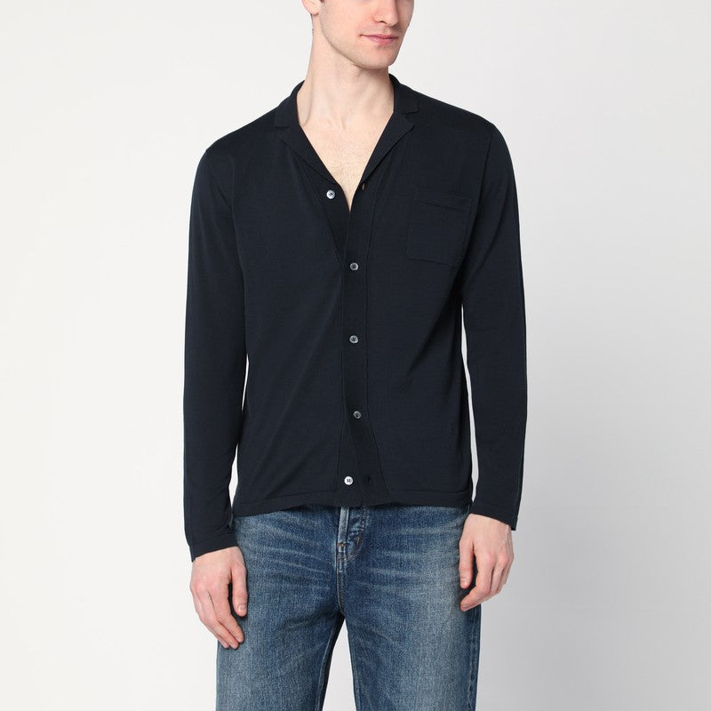 Drumohr Navy blue cotton cardigan D0GN111CO/Q_DRUMH-795_202