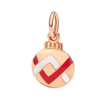 DODO Mod. DMB9041BALLSERO9R Gold 9kt unisex ciondolo with red and white pattern