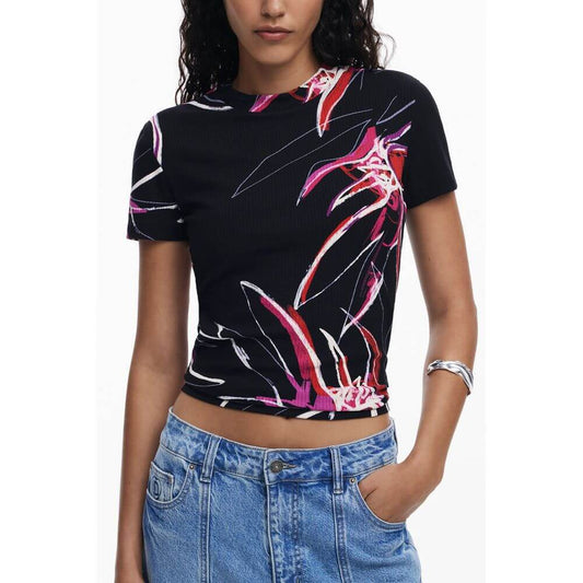 Desigual Black Viscose Women Top