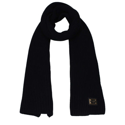 Dolce & Gabbana Black Cashmere Scarf
