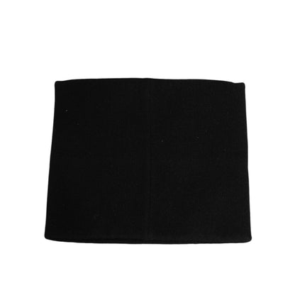 Dolce & Gabbana Black D&G Logo Cashmere Knitted Men One Size Scarf