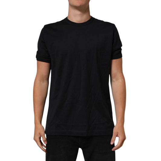 Dolce & Gabbana Black Goodluck 2018 Cotton Crew Neck T-shirt