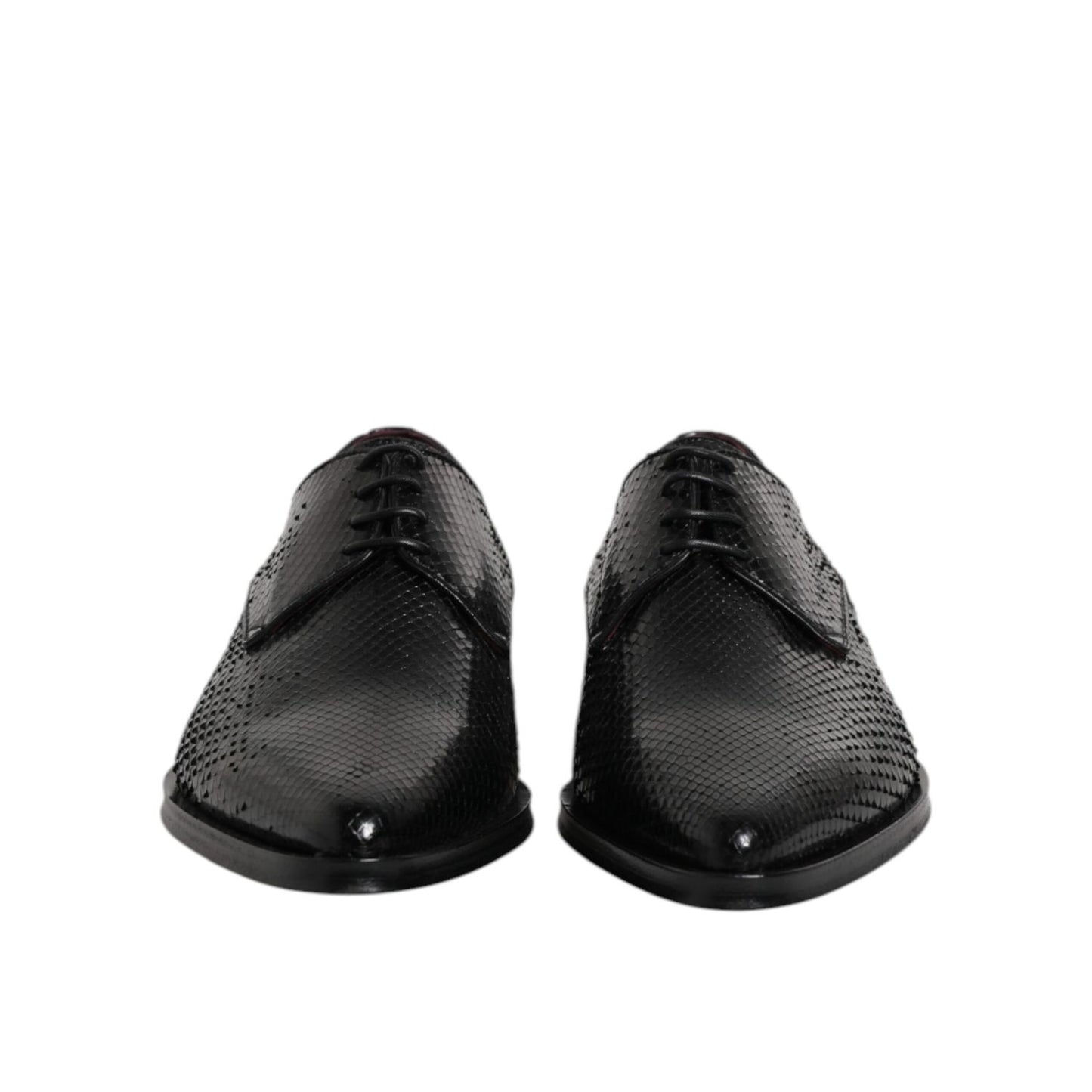 Dolce & Gabbana Black Leather Lace Up Dress Men Derby Shoes