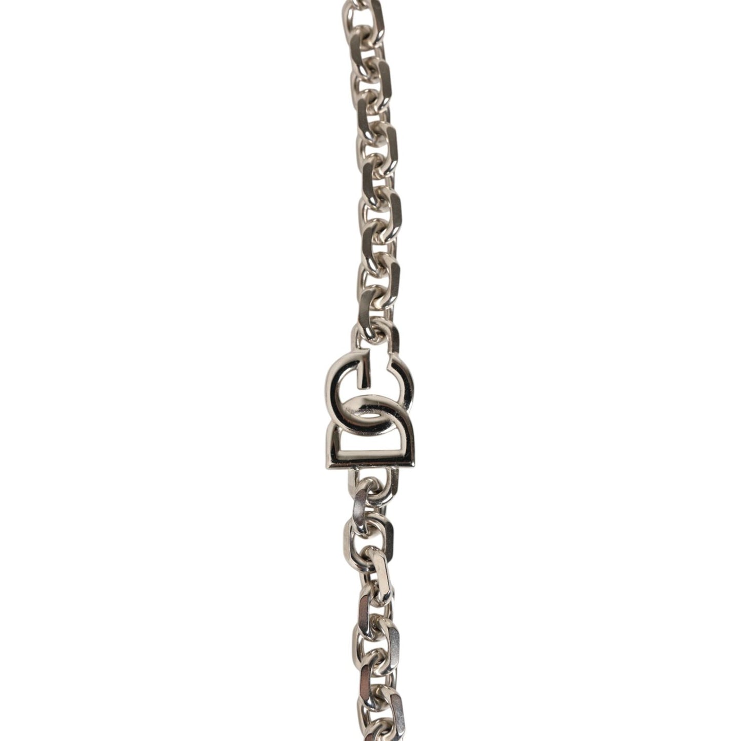 Dolce & Gabbana Black Leather Pearl Chain Bag Accessory Shoulder Strap