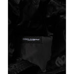 Dolce & Gabbana Black Monogram Logo Puffer Nylon Hooded Jacket interior label detail