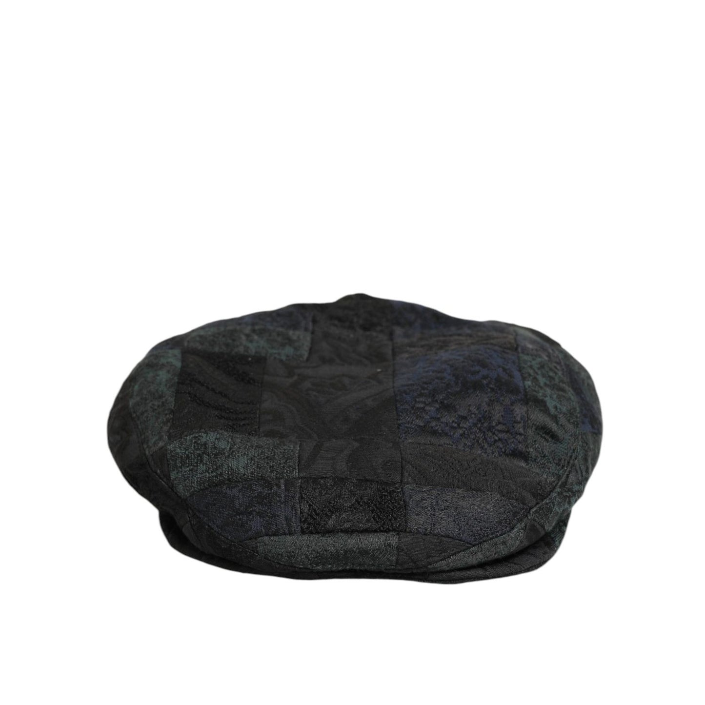 Dolce & Gabbana Black Polyester Newsboy Men Cloth Capello Hat, classic vintage black cap with Italian style for casual outfits.