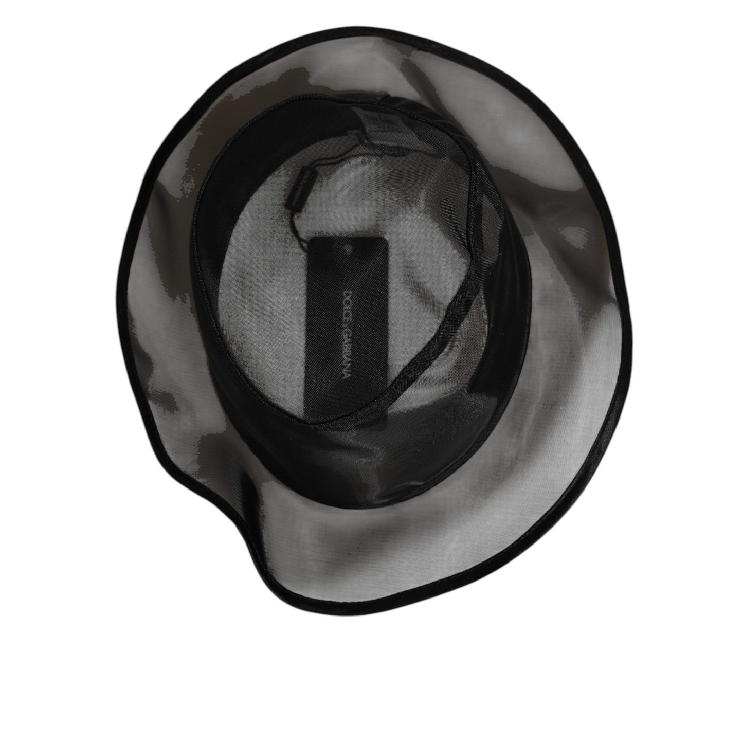 Dolce & Gabbana Black Silk Mesh Bucket Men Fisherman Cap Hat
