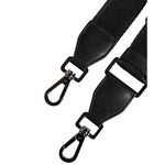 Dolce & Gabbana Black Solid Polyester Bag Handle Shoulder Strap