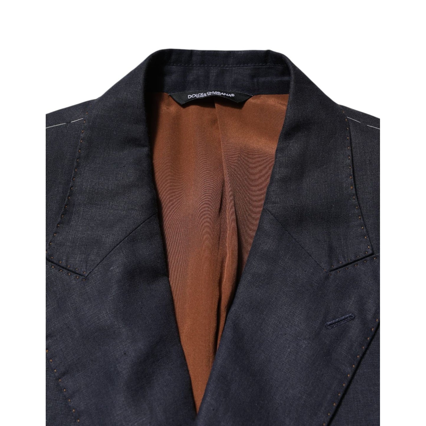 Dolce & Gabbana Dark Blue Double Breasted 2 Piece Suit