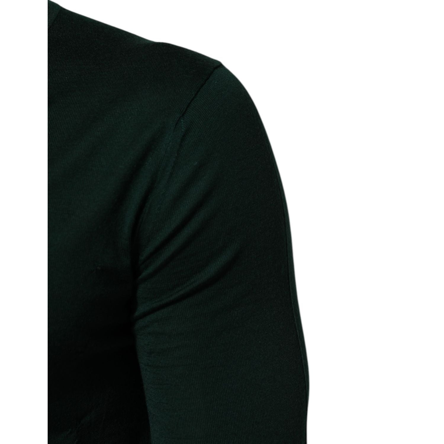 Dolce & Gabbana Dark Green Button Down Men Cardigan Sweater