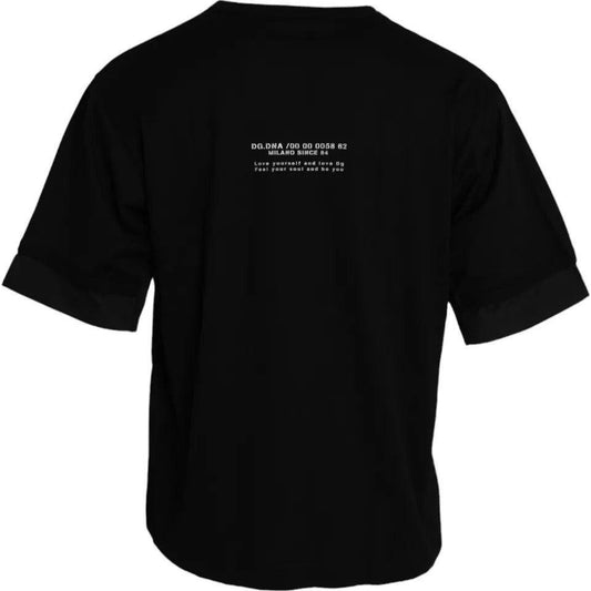 Dolce & Gabbana Black Cotton Pocket Short Sleeves Men T-shirt TSH86400-48