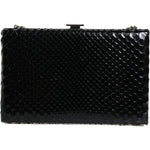 Dolce & Gabbana Black Leather Silver Frame Clutch Mini Crossbody Bag Dolce & Gabbana Black