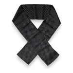 Dolce & Gabbana Black Polka Dots Silk Skinny Neck Wrap Scarf MS7301