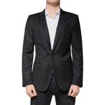 Dolce & Gabbana Black Wool Single Breasted Formal Blazer KOS2258-48