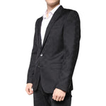 Dolce & Gabbana Black Wool Single Breasted Formal Blazer KOS2258-48