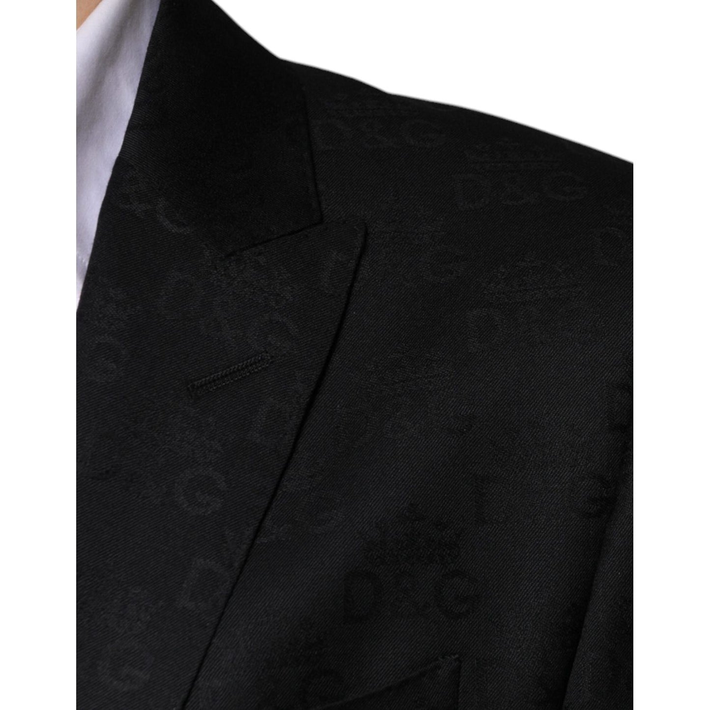 Dolce & Gabbana Black Wool Single Breasted Formal Blazer KOS2258-48