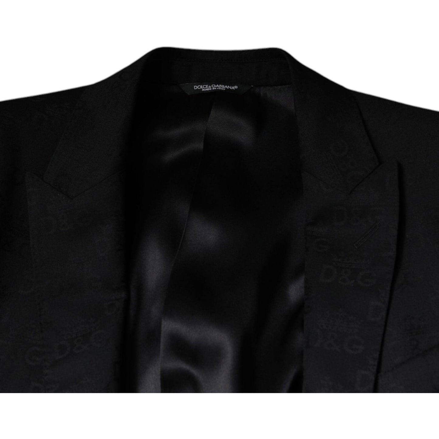 Dolce & Gabbana Black Wool Single Breasted Formal Blazer KOS2258-48