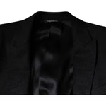 Dolce & Gabbana Black Wool Single Breasted Formal Blazer KOS2258-48