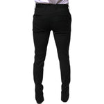 Dolce & Gabbana Black Wool Skinny Formal Dress Pants PAN75351-48