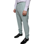Dolce & Gabbana Mint Green Cotton Dress Pants PAN75344-48