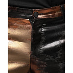 Dolce & Gabbana Multicolor Jacquard Skinny Men Pants PAN75357-48