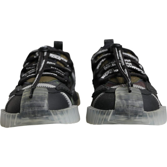 Dolce & Gabbana Multicolor Lace Up Low Top NS1 Sneakers Shoes MV6201-39