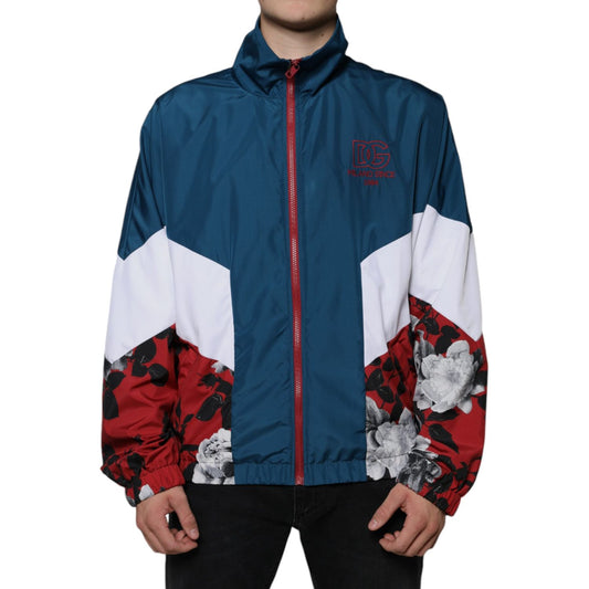 Dolce & Gabbana Multicolor Polyester Full Zip Jacket JKT41257-54