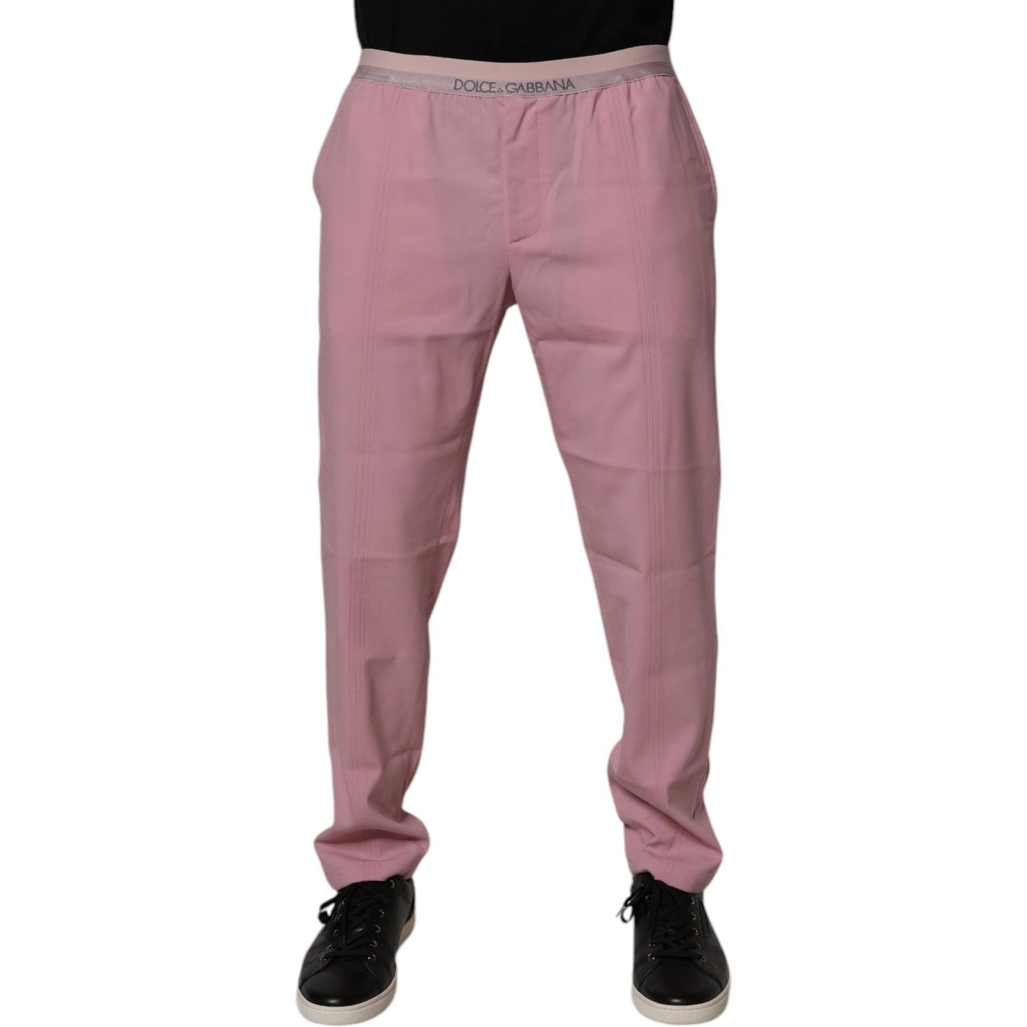 Dolce & Gabbana Pink Cotton Stretch Chino Pants PAN75201-48
