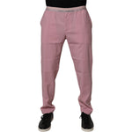 Dolce & Gabbana Pink Cotton Stretch Chino Pants PAN75201-48